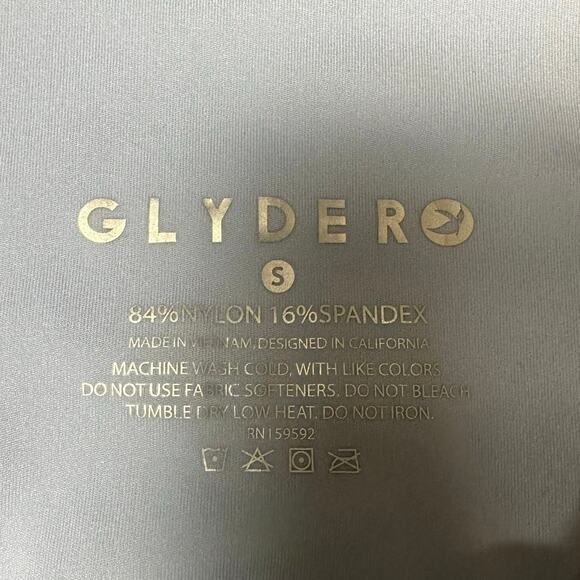 Glyder Light Blue Laser Cut Leggings - Picture 4 of 6